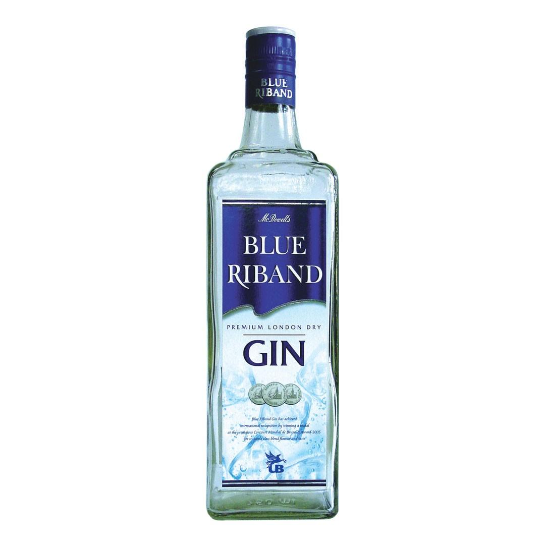 McDowells Premium Blue Riband Dry Gin 1 McDowells Premium Blue Riband Dry Gin